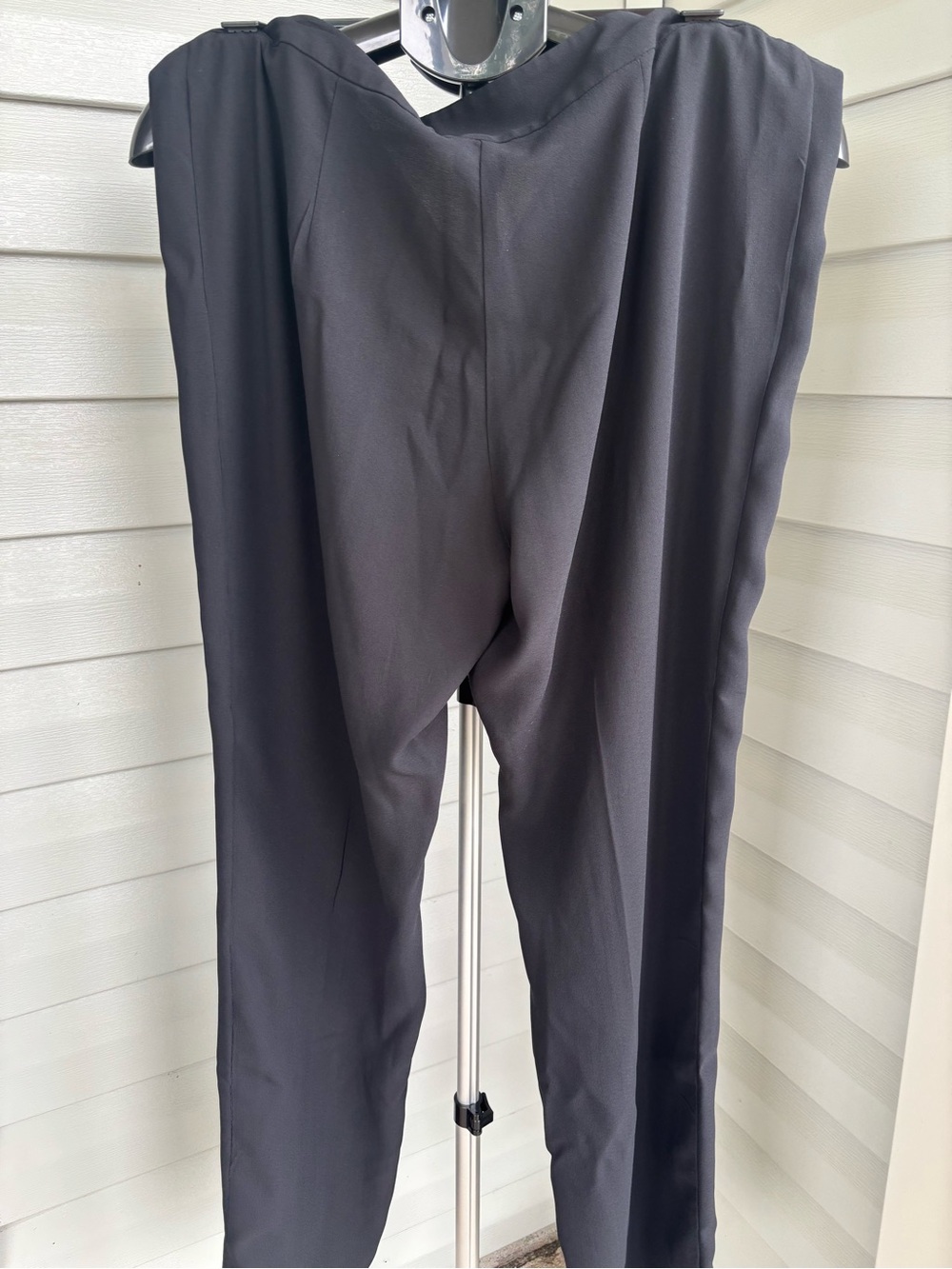 Eileen Fisher Women’s M Black 100% Silk Pants Straight Leg Minimalist Career - Picture 4 of 6